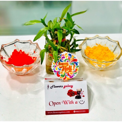 Gulal and Two Layer Holi Bamboo